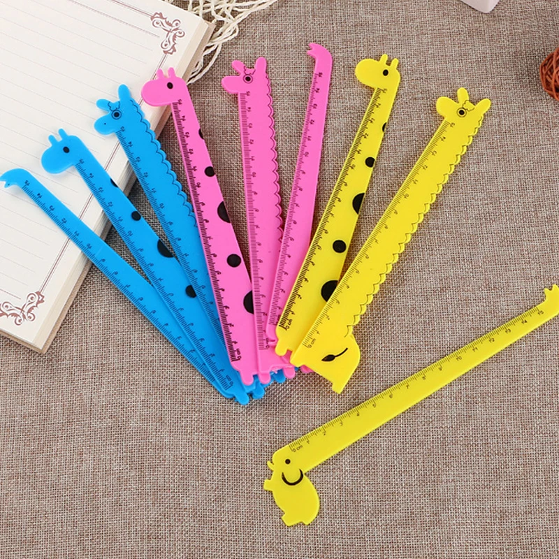 

Cute Giraffe Shape Sewing Knitting Crochet Hook Needles Ruler Gauge Size Guide Measure Ruler DIY Craft Accessories
