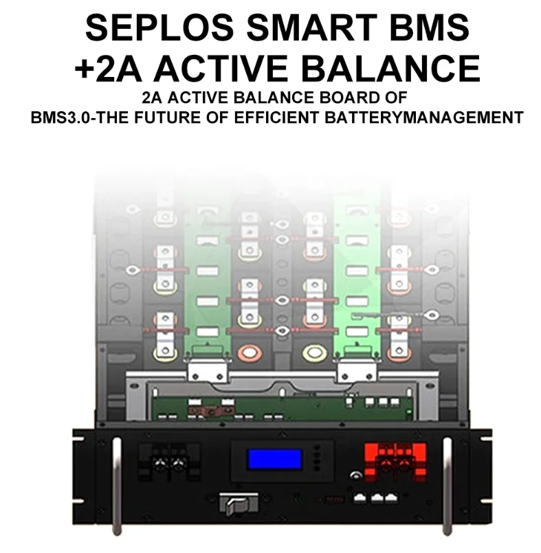 Seplos 48V 16S DIY коробка и BMS с активным балансом 2A MASON 280Ah накопитель энергии для