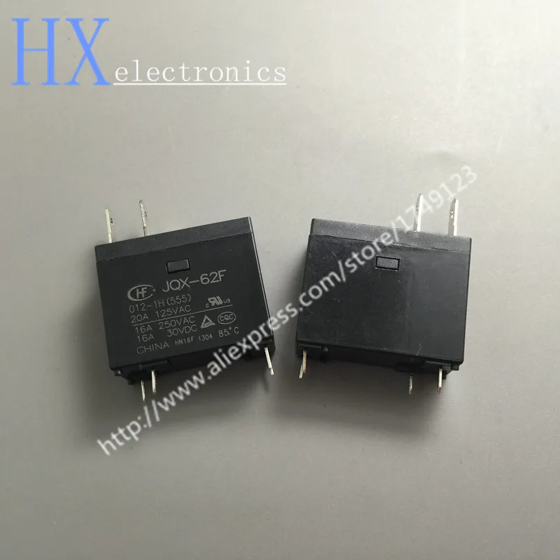Free Shipping 20PCS JQX-62F-012-1H 16A 250VAC Water heater microwave oven relay BEST QUALITY | Relays