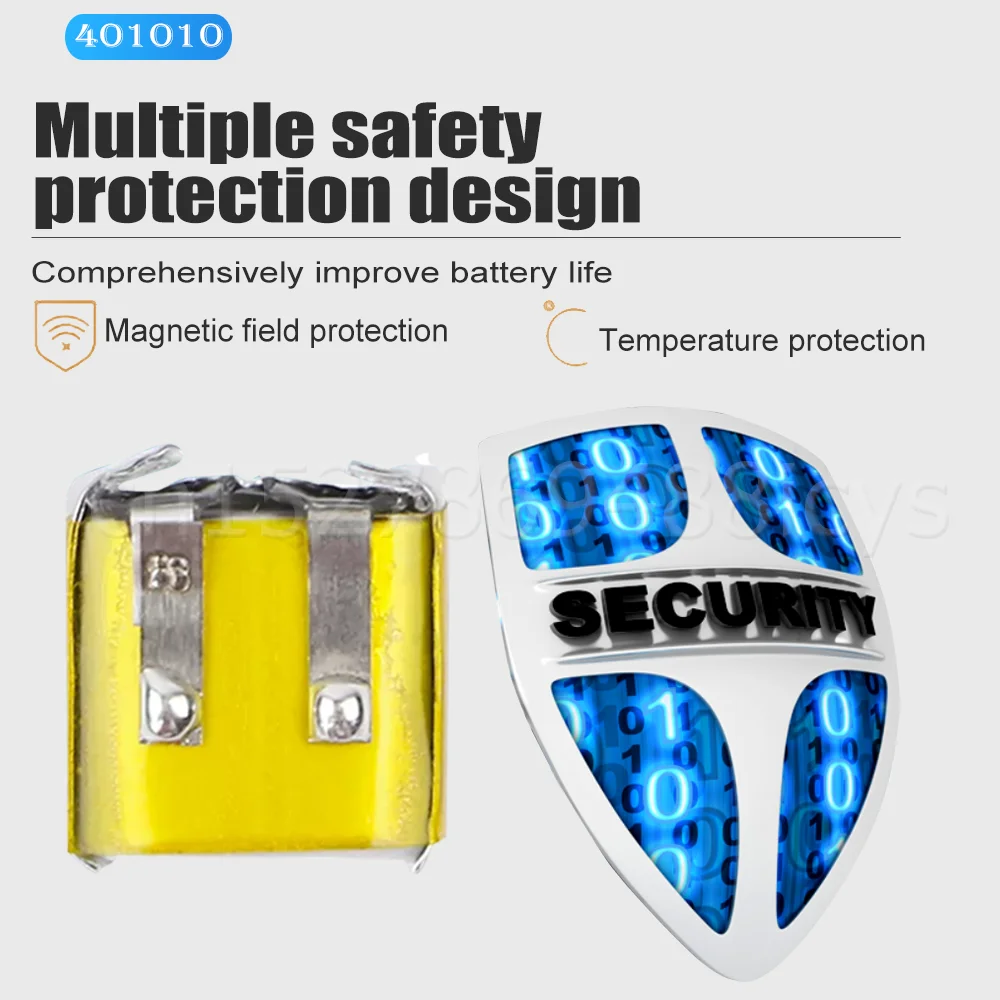 Литий-полимерная батарея 401010 3 7 в 30 мАч для MP3 TWS i9 i12 наушников умных часов Bluetooth