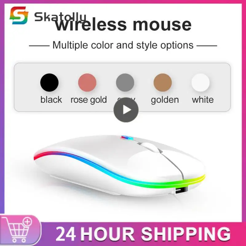 

Gaming Accessories Rgb Mouse 3 Kinds Dpi Rechargeable Wireless Mouse Wireless Mouse For Laptop 1600dpi Adjustable Mice
