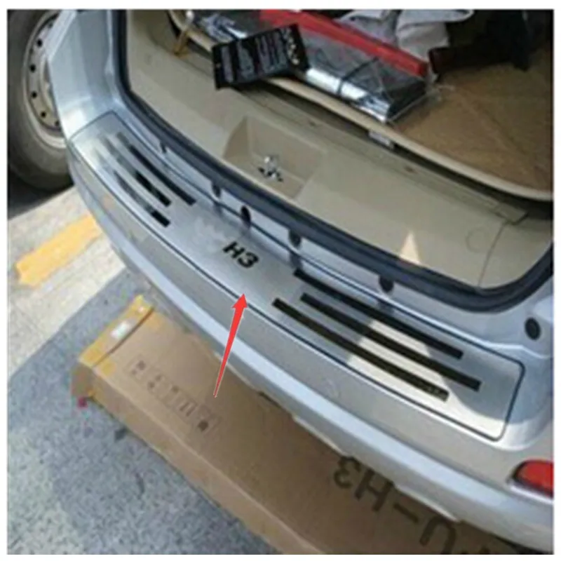 

for 2009-2012 Great Wall Haval/Hover H3 stainless steel Rear bumper Protector Sill