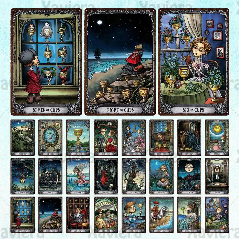 

Vintage Metal Tin Signs Comics Tarot Cards Retro Plate Metal Plaque Art Poster Bar Pub Man Cave Club Shop Home Room Wall Decor