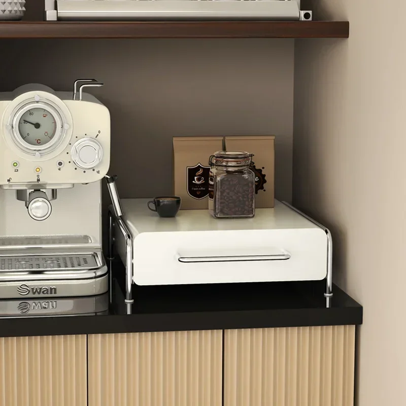 Полка-витрина для капсул и кофе стойка хранения чайных пакетиков подставка под