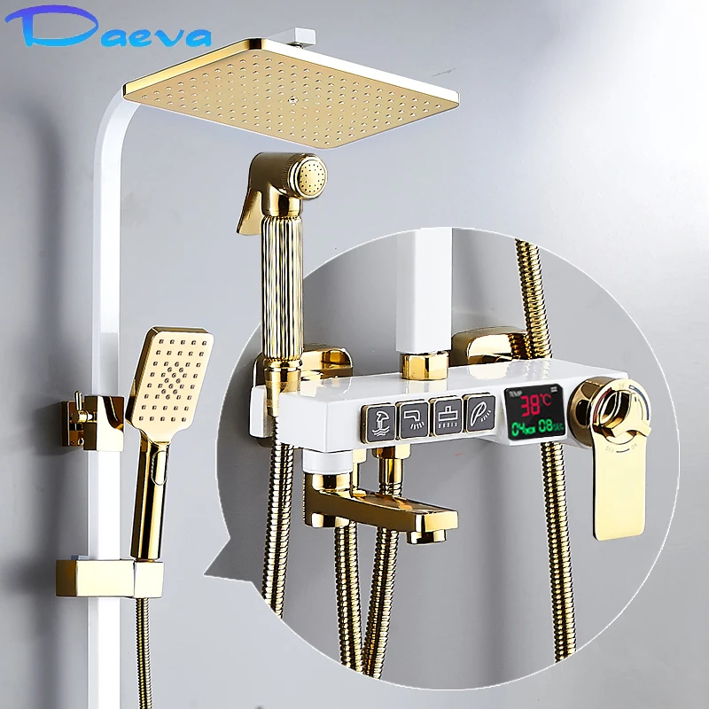 

Thermostatic Digital Display Shower System Sink Faucet Bathroom Faucet Bathtub Faucet Showers Sets Mixer Bidet Faucet Hydropower