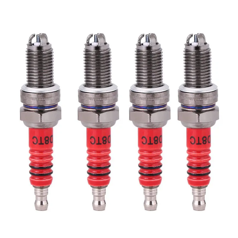 

4 Pcs 3-Electrode Spark Plug D8TC for 125Cc 150Cc 200Cc 250Cc Motorcycle Scooter ATV Quads