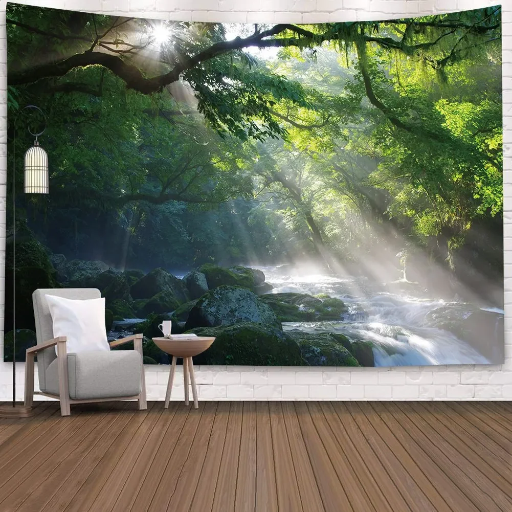 

Natural Forest Printed Large Wall Tapestry Cheap Hippie Wall Hanging Bohemian Wall Tapestries Mandala Wall Art Decor