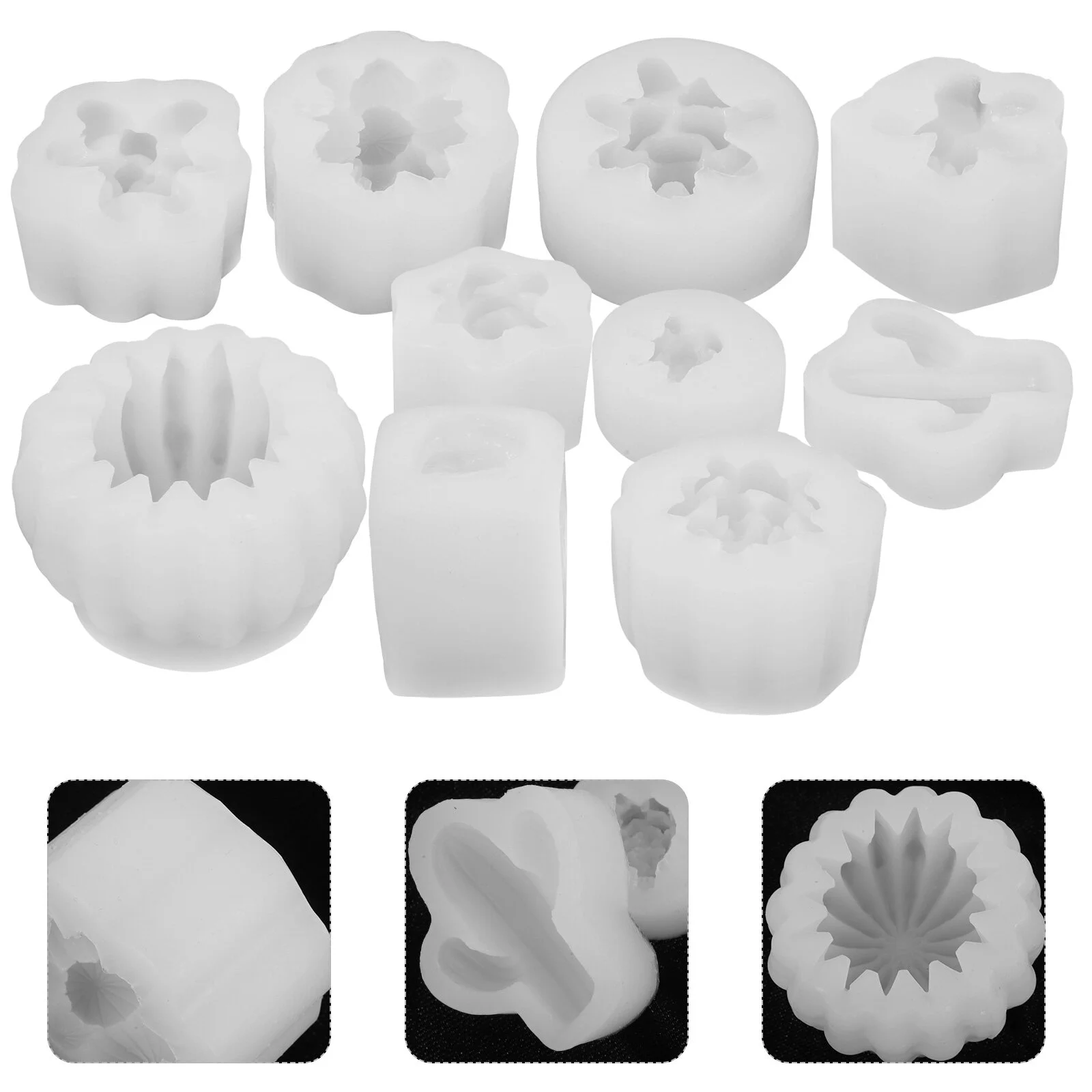 

10Pcs Creative Mold Scented Mold Aromatherapy Silicone Model