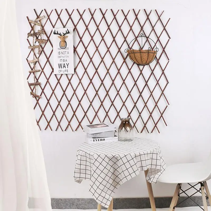 Деревянная ограда прочная выдвижная рамка для подъема растений решетчатая