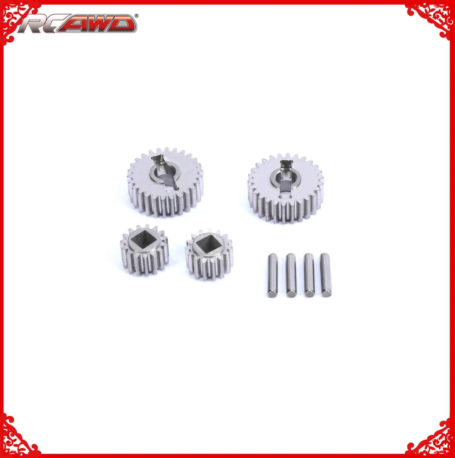 RCAWD 48P портальный комплект передач 26T/15T для 1/18 осевой UTB18 Capra trail buggy crawler Запчасти для модификации
