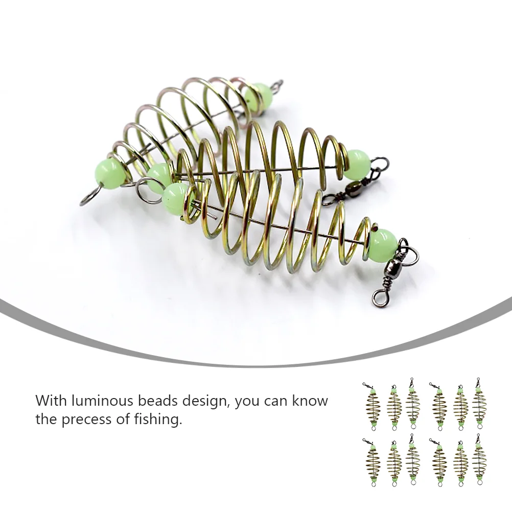 

Fishing Bait Carp Feeder Cage Basket Spring Holder Lures Lure Baitssteel Hook Fshing Accessories Stainless Rigs Ground Bass