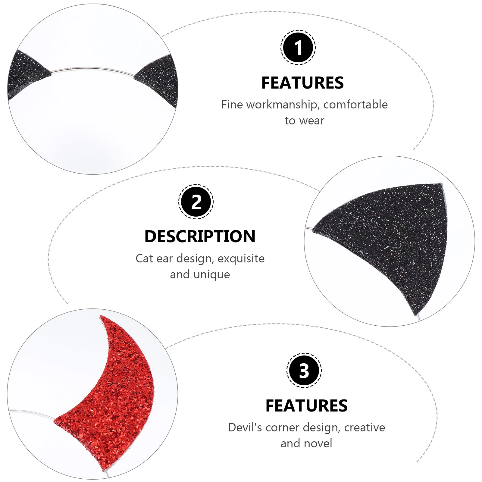 2 шт. нарядное платье на Хэллоуин косплей повязка голову с рогом демона ленты для