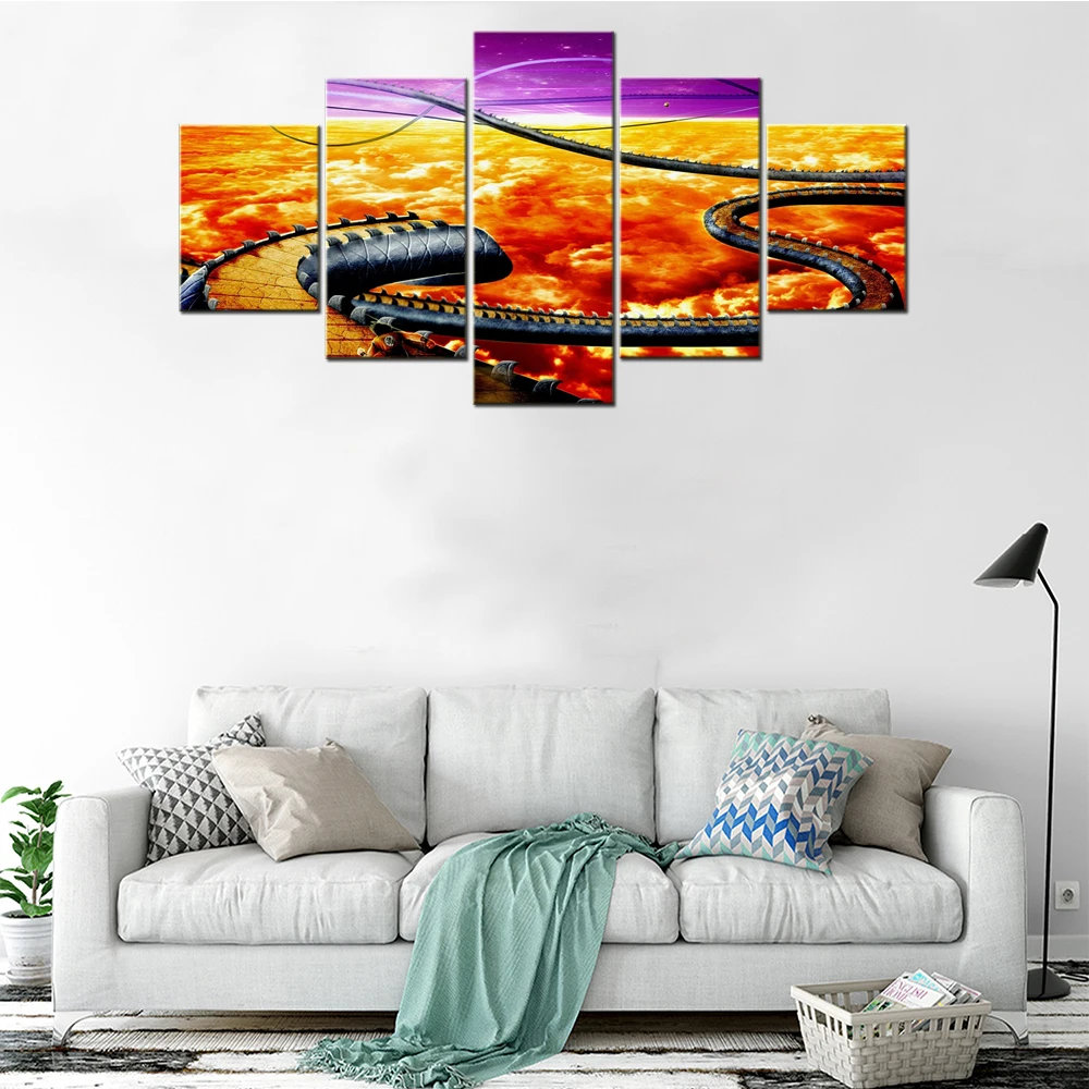 

HD Print 5 Pieces Japanese Anime Dragball Fighter Poster Painting Home Children Decor Canvas Modern Wall Art Modular Pictures
