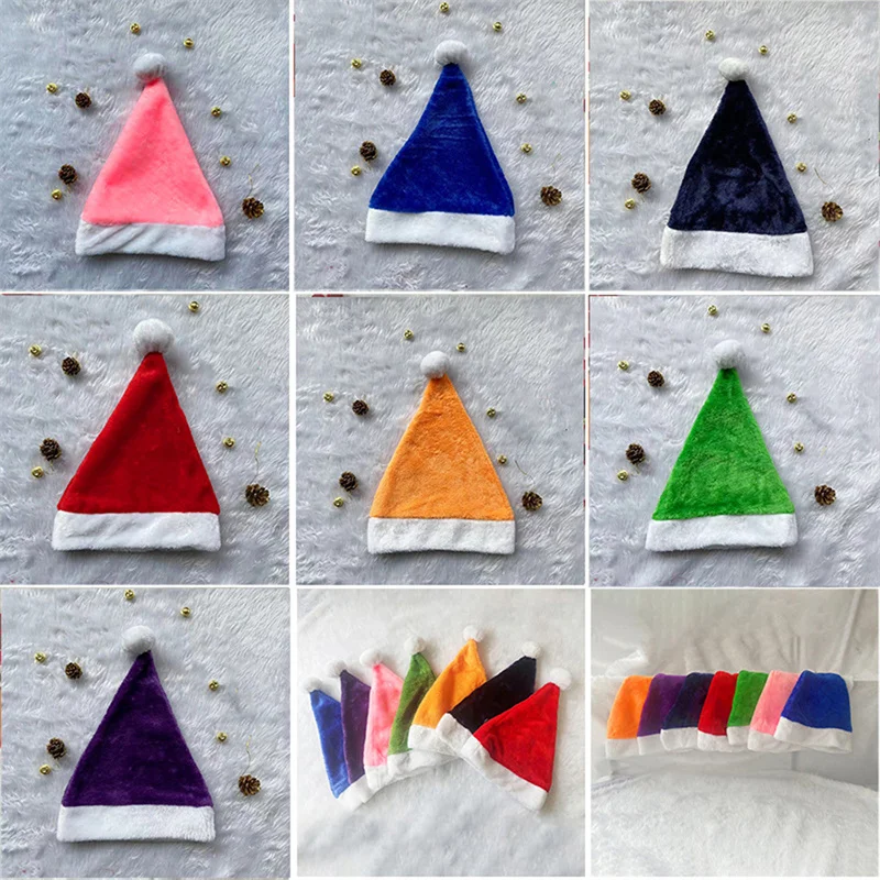 

Рождественская женская шляпа для вечерние, семицветные короткие украшения, Рождественская шапка, красная Праздничная шляпа, аксессуары для вечеринки, товары