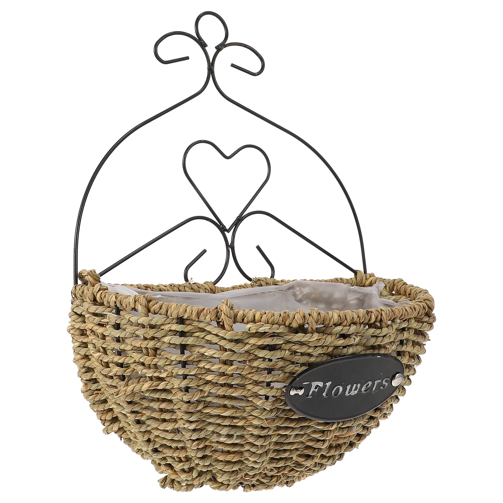 

Seagrass Wicker Storage Basket Woven Basket Wicker Hanging Flower Basket Seagrass Pot Natural Pot