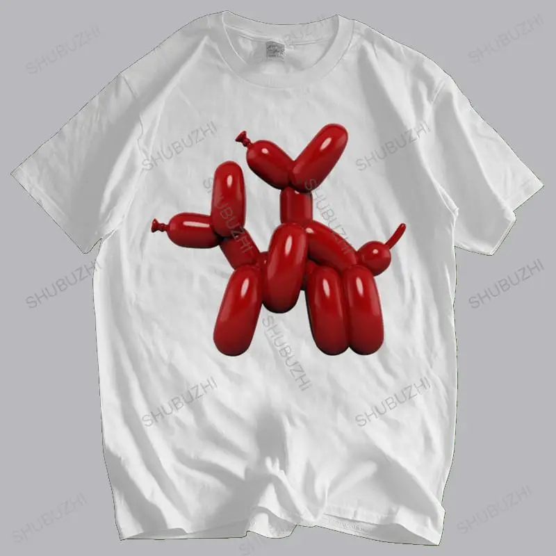 Когда воздушная собака встречает собаку... Мужская хлопковая футболка черная