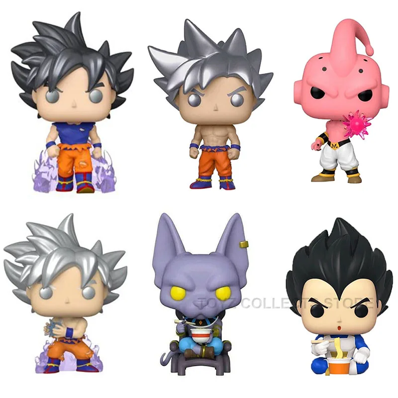 Funko POP Animation Gokues #1211 #1232 #386 Vegeta Beerus #1110 Dragon Balls Anime Action Figure Toys Collection Model