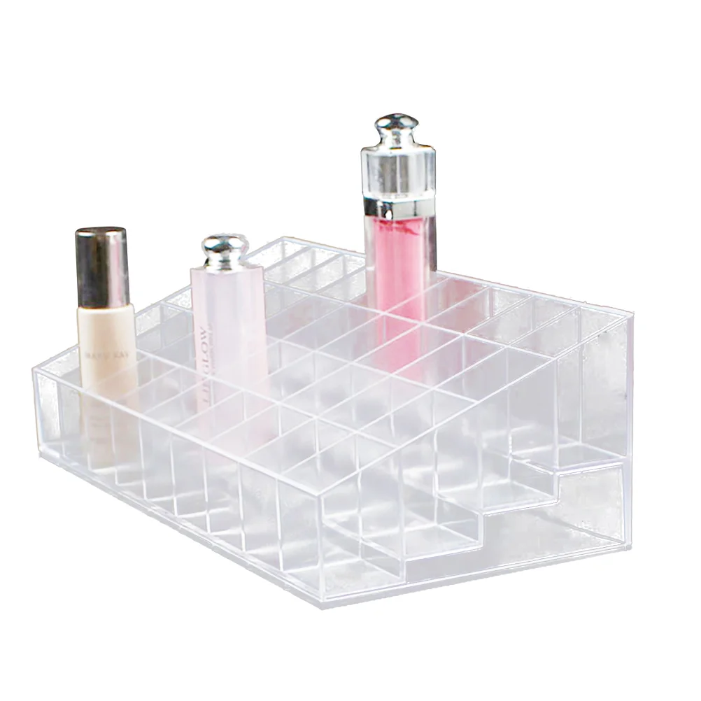 

Lipstick Holder 40 Spaces Clear Plastic Lipstick Organizer Display Stand Makeup Organizer