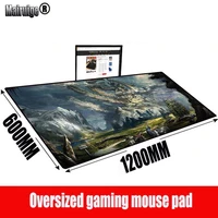 mrgbest fantasy landscape computer gaming locking edge mouse pad 23mm thicken large for desk mat non slip rubber xxl