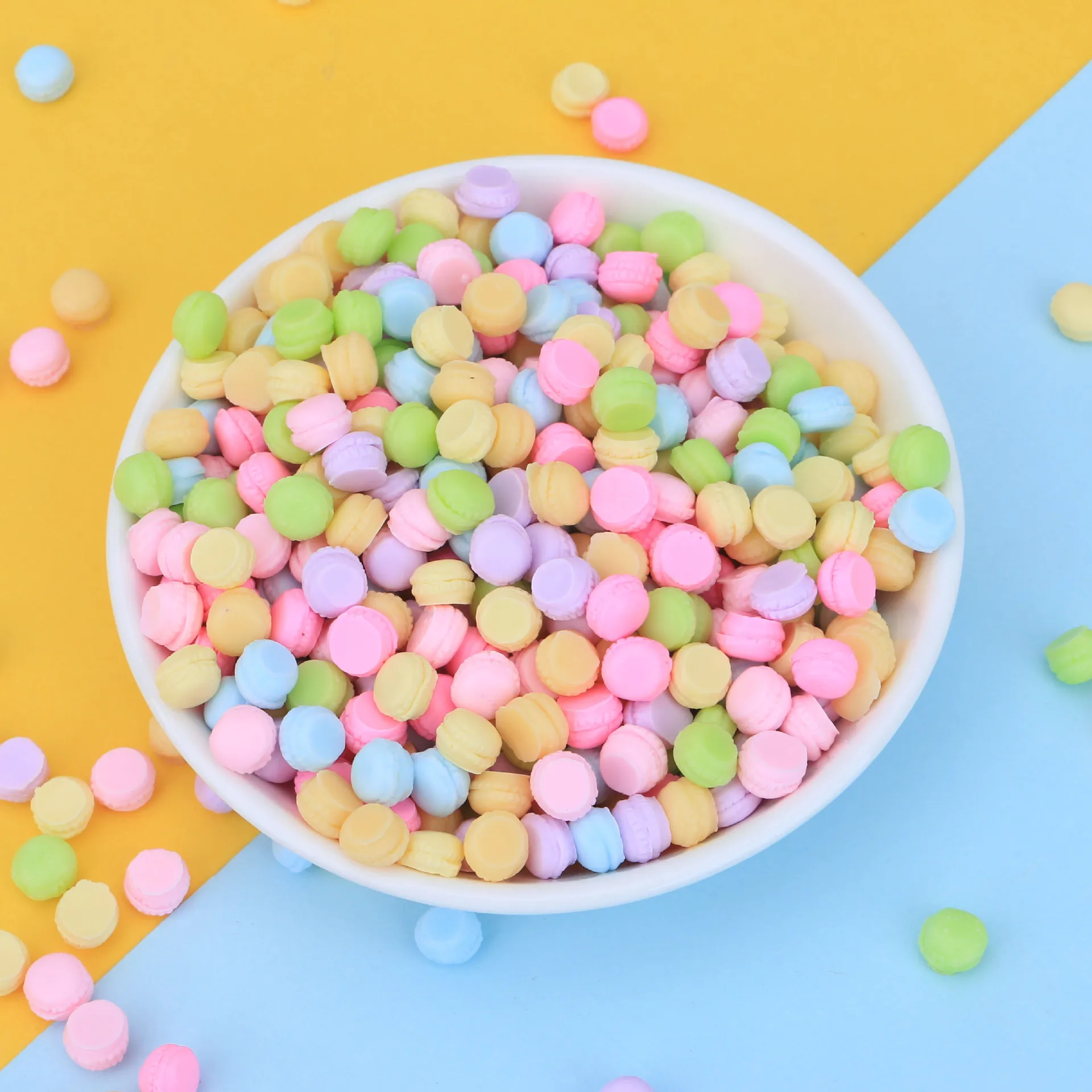 

10Pcs Mixed Mini Macaron Resin Decoration Crafs Flatback Cabochon Scrapbooking For Phone Decor Embellishments Dolls Accessories