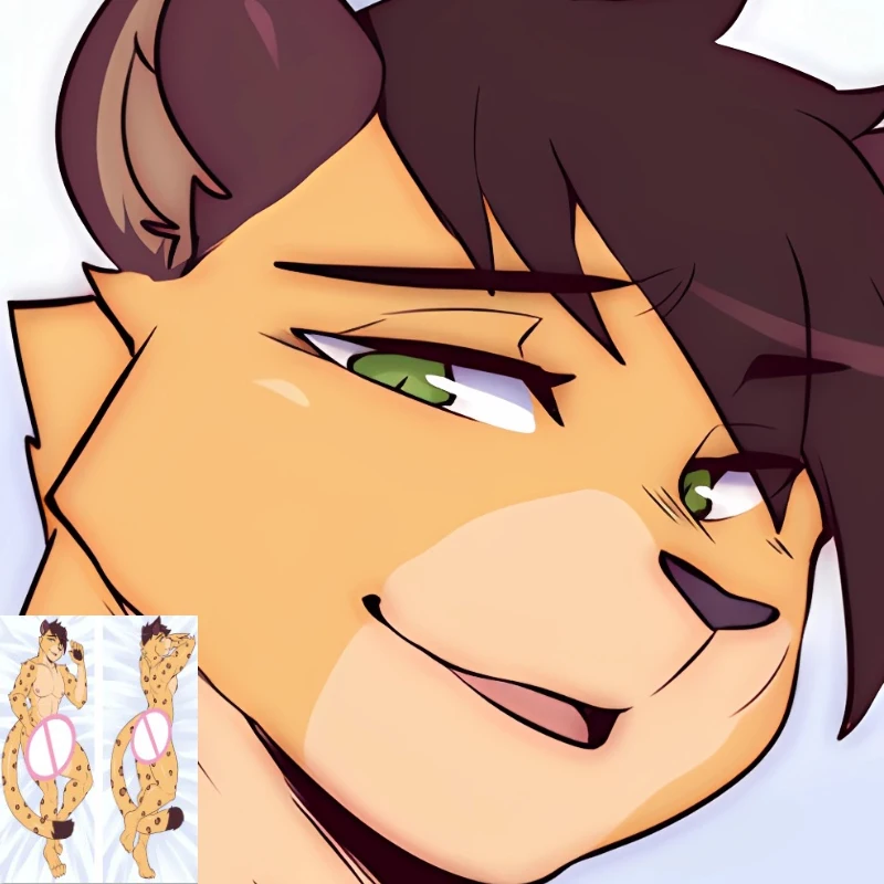 Пушистая наволочка Colers Orcus Furry аниме Dakimakura двухсторонний принт декоративная для