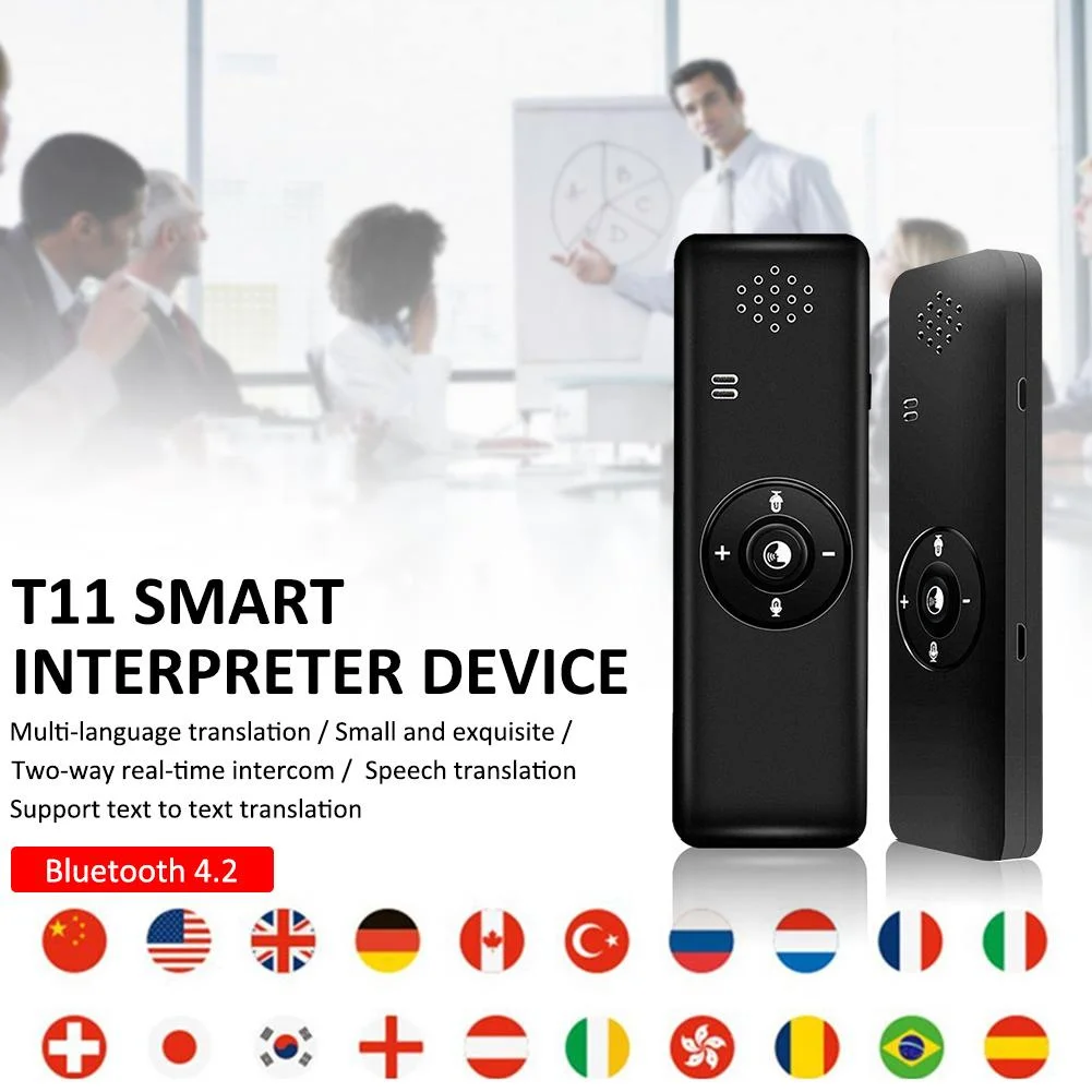 2023 T11 Bluetooth-compatible Translator Voice Translation Stick Interpreting Foreign Language Switching Translator Travelling images - 6