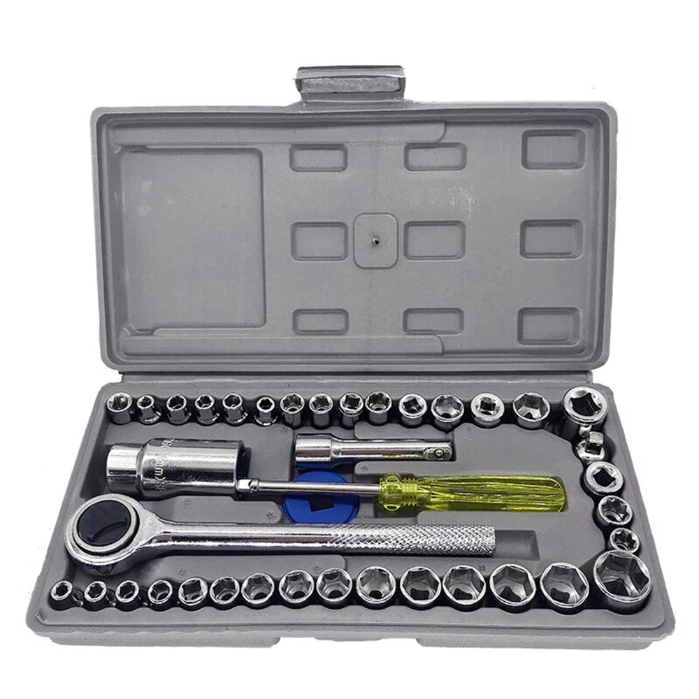 

40PCS Wrench Sockets Set are Suitable for Manual Disassembly and Assembly of Automobile and Motorcycle Tools