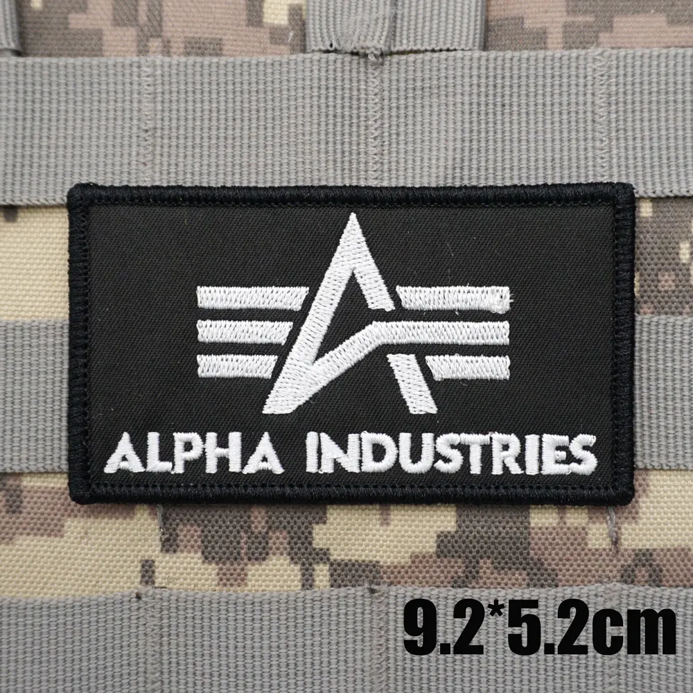 ALPHA INDUSTRIES военные тактические вышитые нашивки нарукавник с подкладкой крючка для