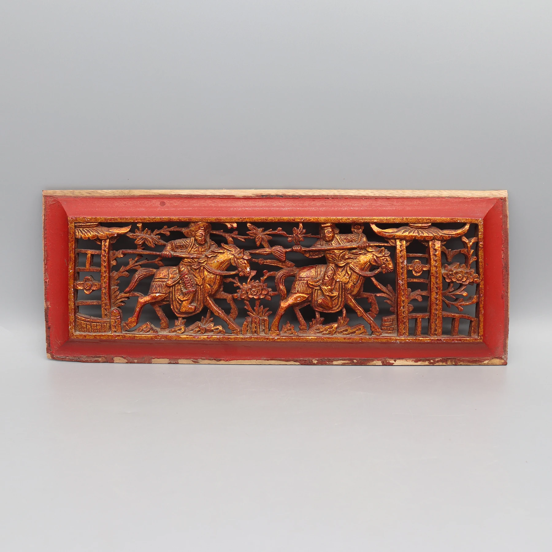 Пара из 4 панелей для резьбы от старой кровати с навесом Украшение стен