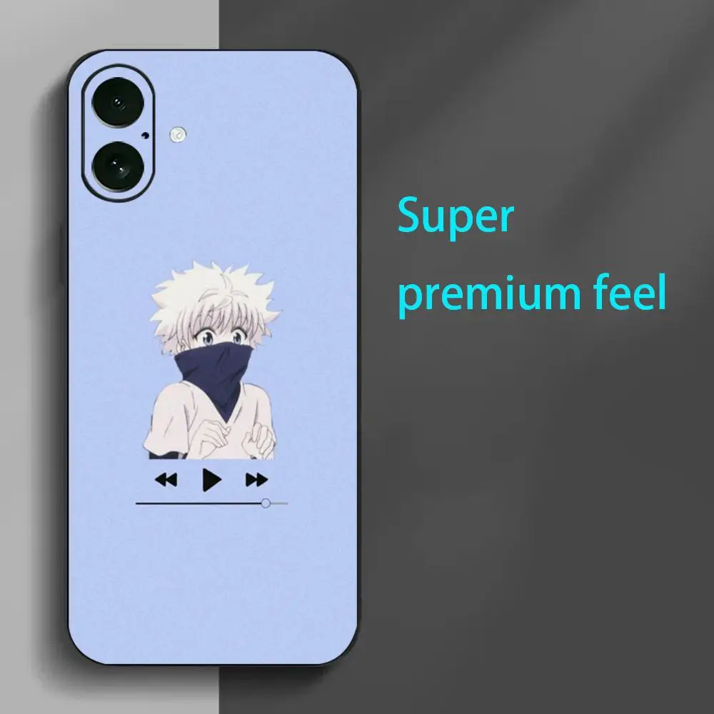 Killua Zoldyck Cool Anime Горячий чехол для телефона iPhone 16 15 14 13 12 11 X XR XS 8 Plus Mini Pro Max Мягкий