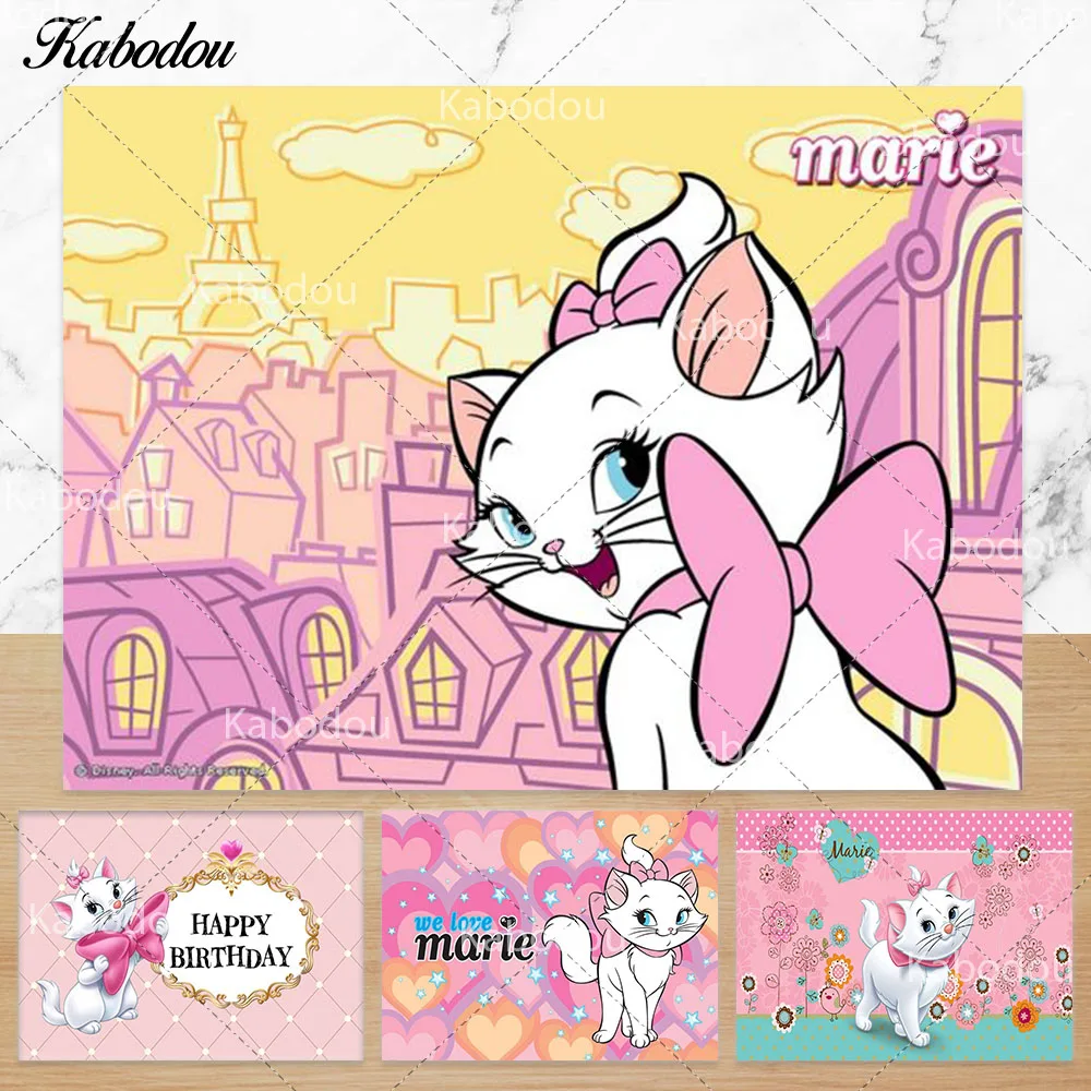 Фон для фотосъемки с изображением Marie Cat Aristocats