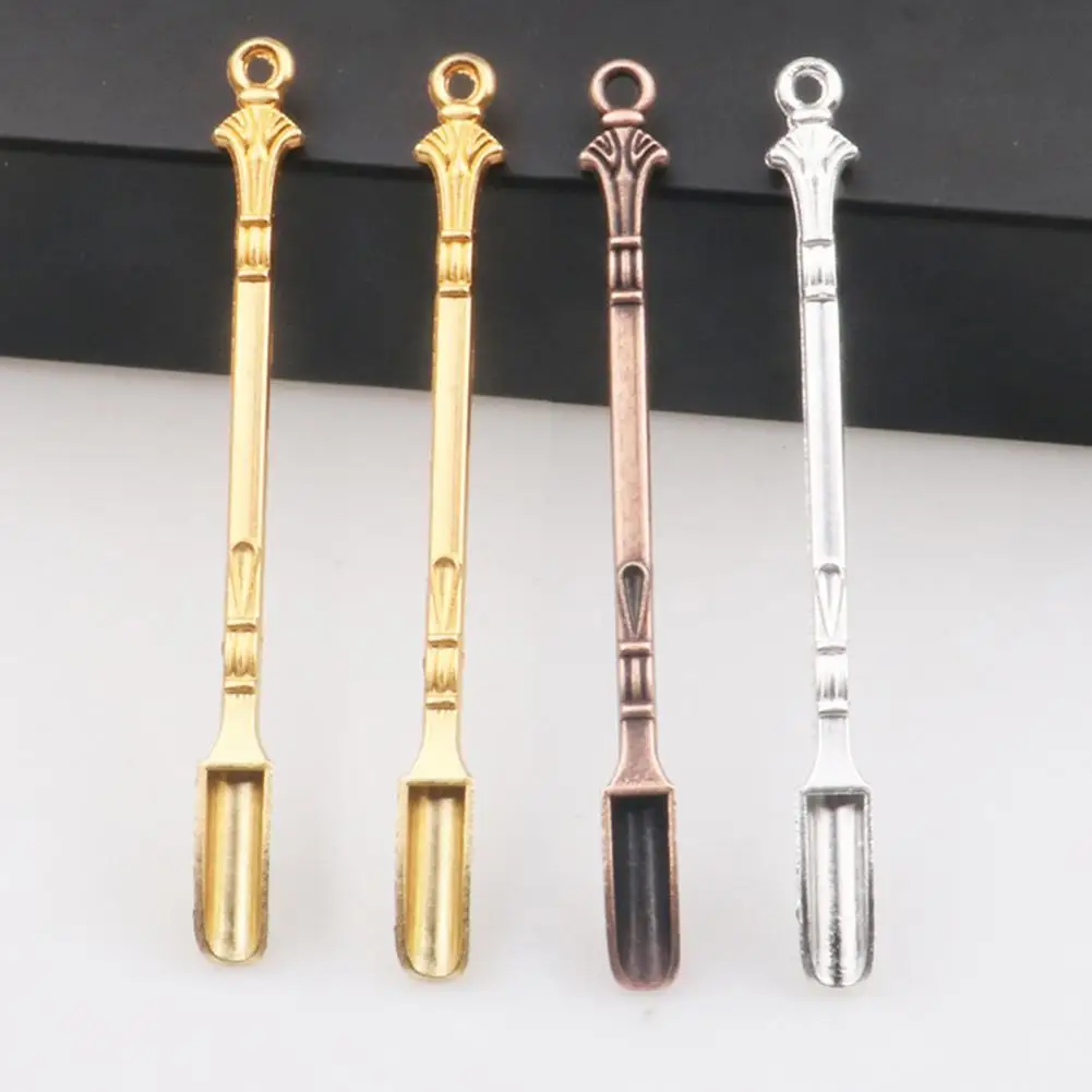 

2Pcs Spoon Food Grade Anti-scratch Metal Ergonomic Handgrip Exquisite Powder Shovel Kitchen Accessories