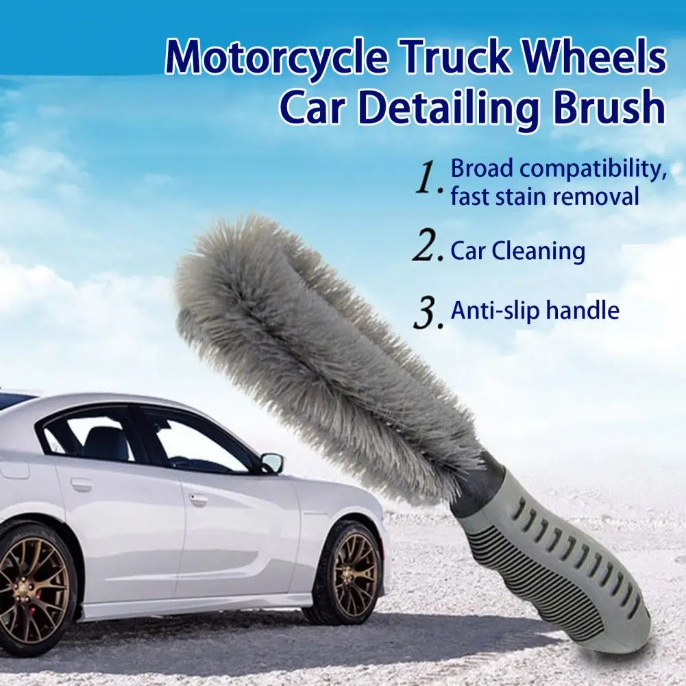 

Car Wash Cleaning Brush Car Beauty Wheel Hub Gap Cleaning Tool Brush T/Straight Shape Handle Brush Car Tire Brush Car Wash
