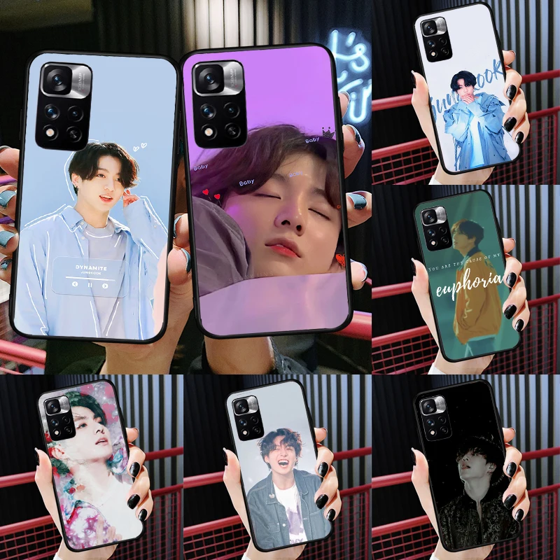 

Euphoria Jungkook KPOP Case For Redmi 10 10A 10C 9 9A 9T 9C For Redmi Note 11 Pro 10 Pro 8 9 Pro 10S 11S Cover