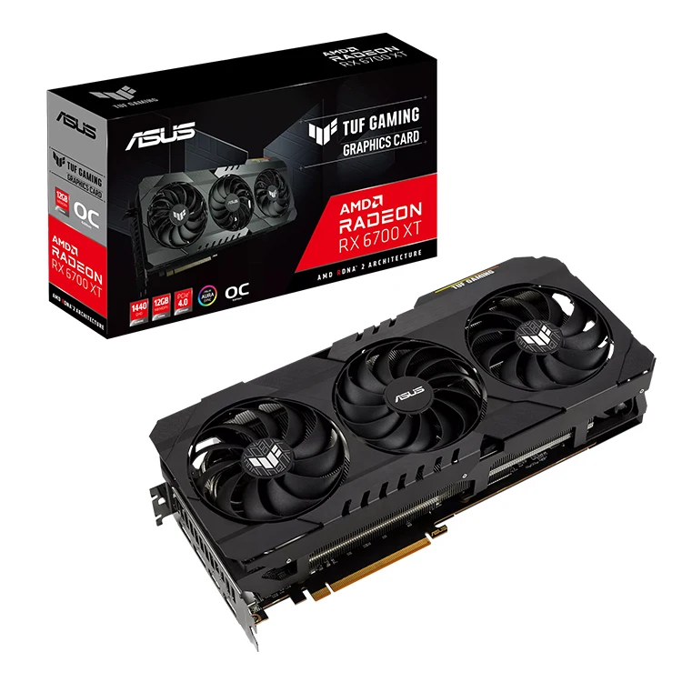 

ASUS AMD TUF GAMING Radeon RX 6700 XT OC Edition 12GB Graphics Card With 192 Bit PCI Express 4.0 GDDR6 Memory RX 6700 XT GPU