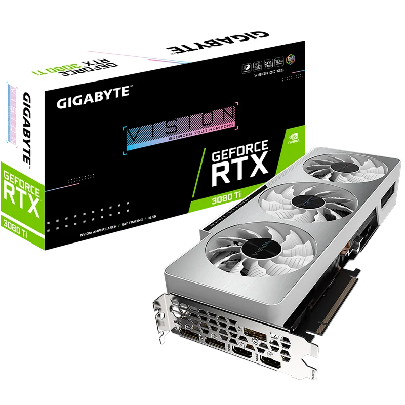 

RTX 3080Ti VISION OC 12G Snow Eagle White LHR with Lock Graphics Card