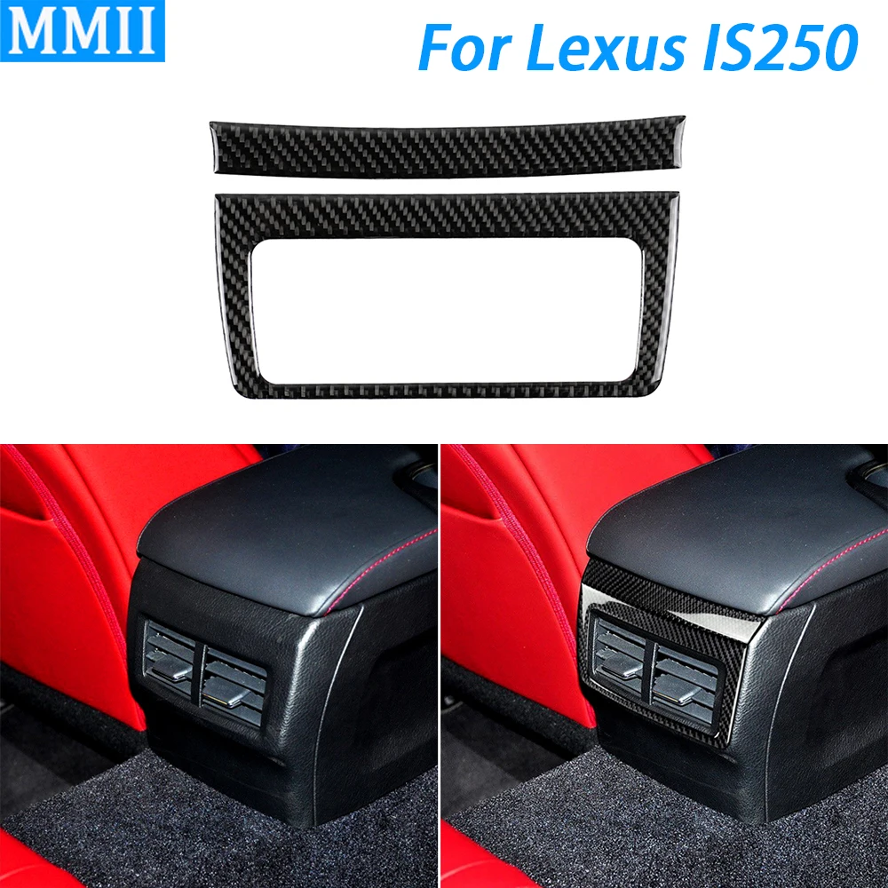 

Для Lexus IS250 2013-2020, декоративная крышка из углеродного волокна для кондиционирования воздуха на выходе, аксессуары для украшения салона автом...