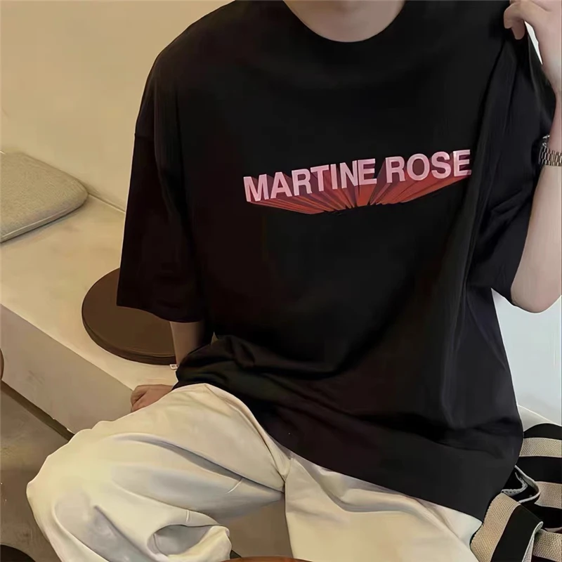 

2023ss White Black Oversized T Shirt MARTINE ROSE T-Shirt Men Women 1:1 High Quality Tops Tee