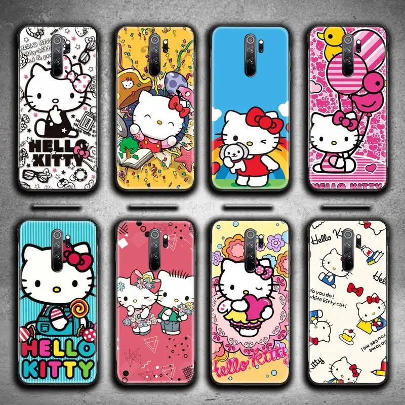 

Cute Gift Hello Kitty Pattern Phone Case for Redmi 9A 9 8A Note 11 10 9 8 8T Pro Max K20 K30 K40 Pro