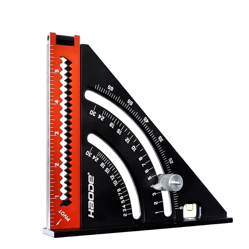

Multi Angle Measuring Ruler, Adjustable Positioning Angle Extendable Layout Tools Woodworking Triple-Cornered Ruler