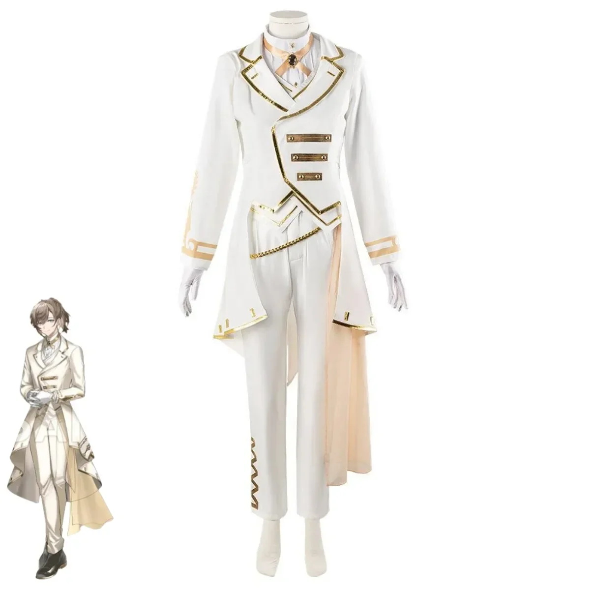 Костюм для косплея с виртуальной Youtuber Kanakana Saegusa Akina Knkn костюмы 6 юбилеев белая