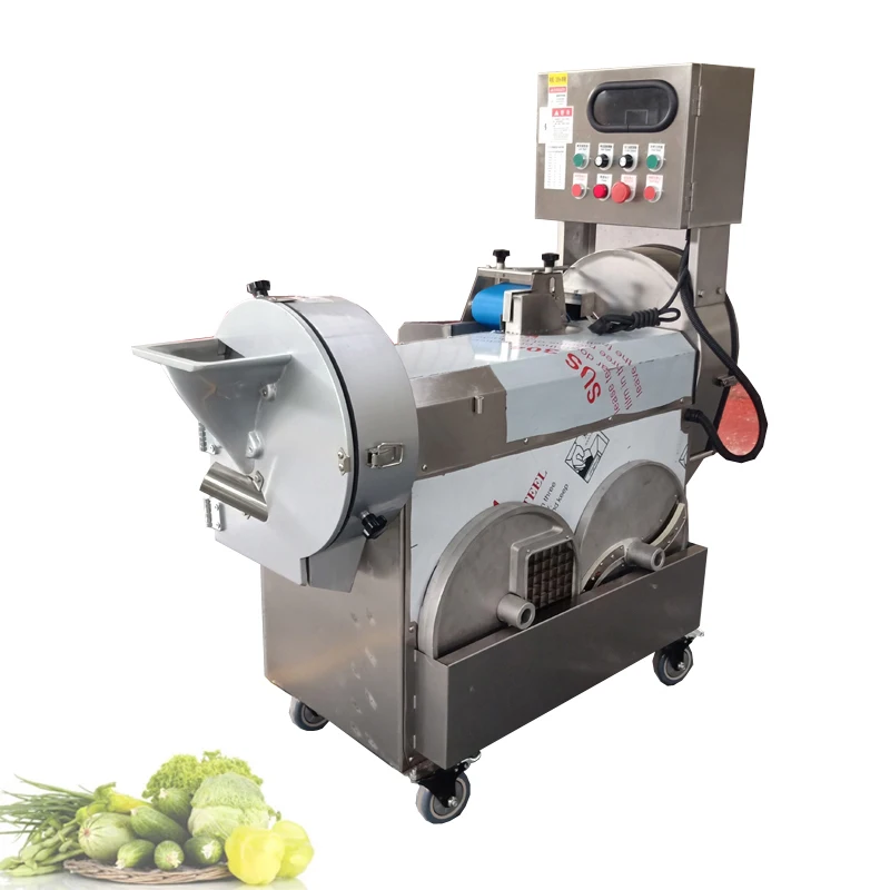 

Vegetable Cutting Machine Sausage Slicer Vegetable Chopper Ginger And Potato Silk Melon Fruit Onion Slicer Machine 1100W
