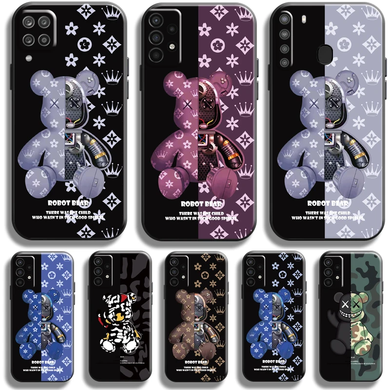 

Fashion Luxury Bear For Samsung Galaxy A11 A12 A20 A20E A21 A21S A22 A30 A31 A32 A51 A52 A70 A71 A72 5G Phone Case