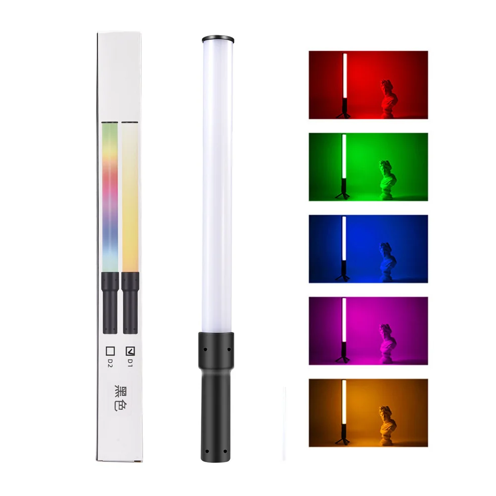 

Новая портативная разноцветная RGB-лампа для фотостудии, ручная фотолампа 50 см, фотография, фотостудия с цветовой температурой 95 + 2500K-8500K