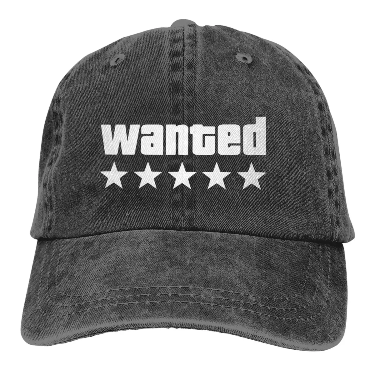 

WANTED Baseball Caps Peaked Cap GTA Grand Theft Auto Game Sun Shade Hats for Men Women