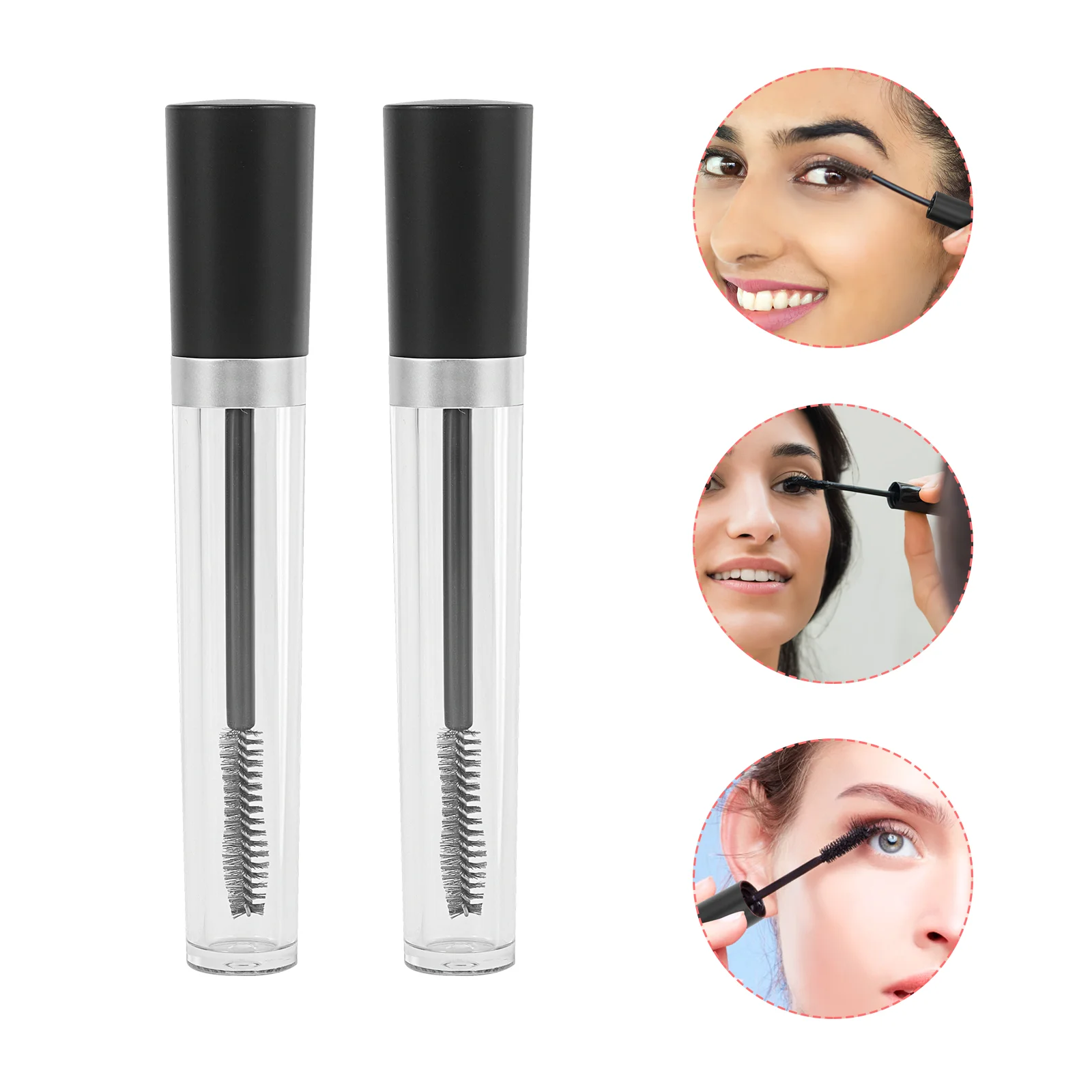 

Mascara Tube Empty Eyelash Bottle Container Cream Wand Lashvibely Diy Funnel Transferfor Brush Eyeliner Clear Minifunnels