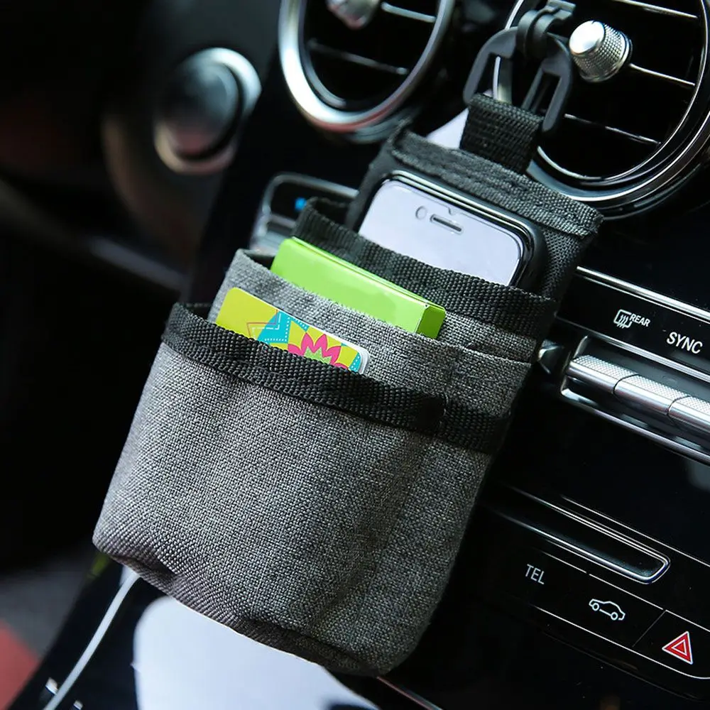 

Car Air Vent Pocket Organizer Storage Container Bags Box Car Mobile Phone Holder Car Stowing Tidying Auto Interior Accessories