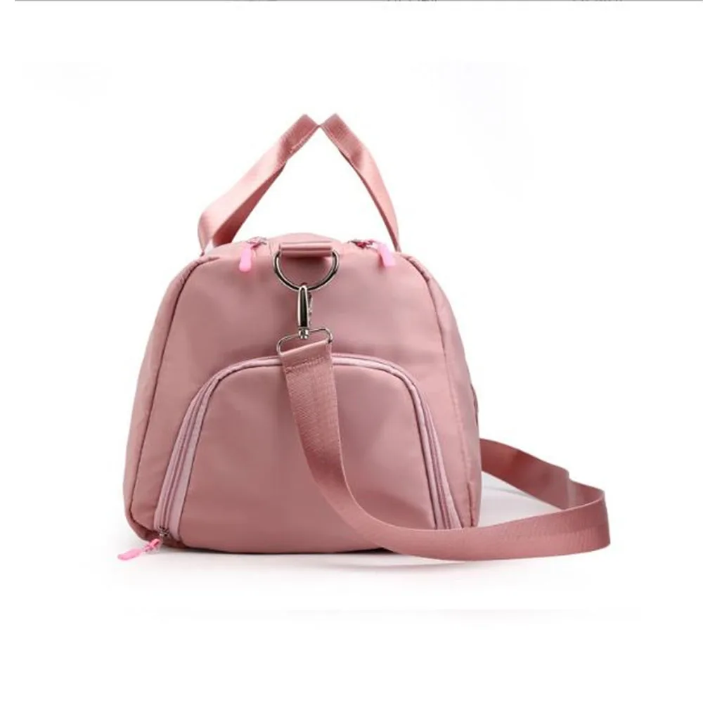 Leisure One Shoulder Training Bags Nylon Dry Wet Separation Fitness Bag Sports Bag Women Hand Held Cross Body Travel Luggage Bag