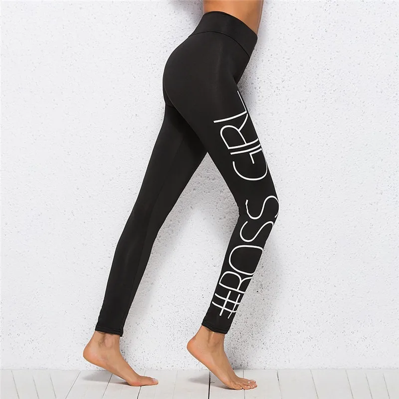 

Brand Sexy Women Legging Letter Printing Fitness Leggins Fashion Slim Legins High Waist Leggings Woman Pants Seamless Workout