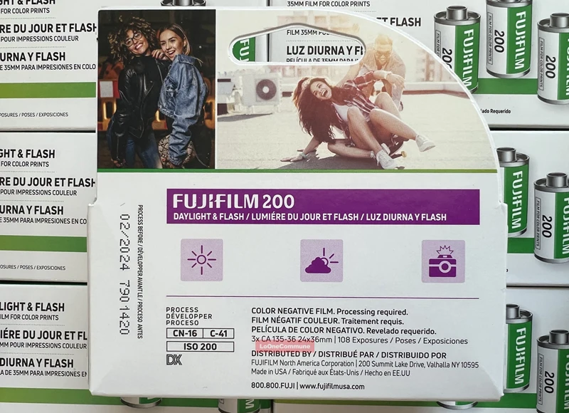 Оригинальный Fujifilm FUJI цвет 200 отрицательная 35 мм пленка 36 экспозиция для камеры